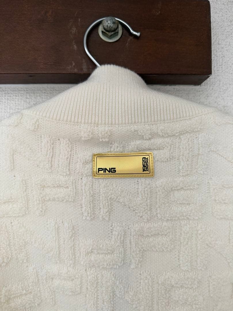 PING ジャケット LL ホワイト　ゴールドライン