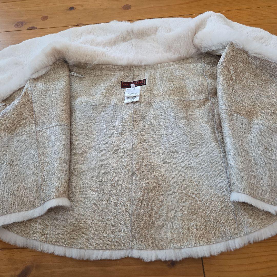 美品OLD ENGLANDオールドイングランド ポンチョ 　ラビットファー