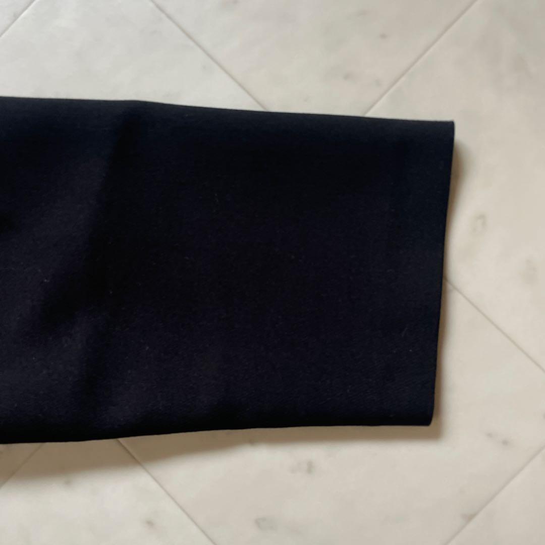 ローズティアラ　ワンピース　サイズ42 襟付き 七分袖　膝下丈　お花　プリーツ