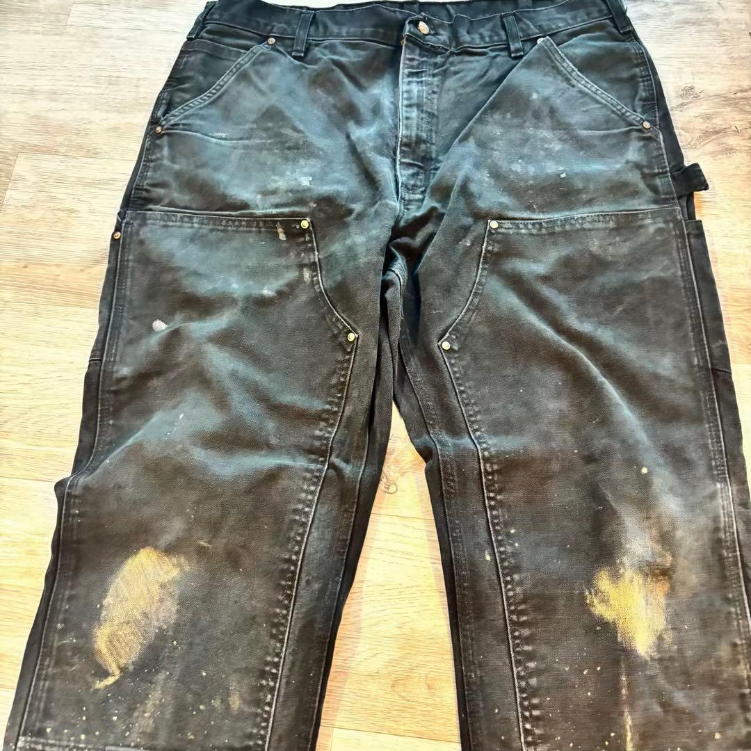 【Carhartt】B01 ダブルニー ブラック 良フェード #520