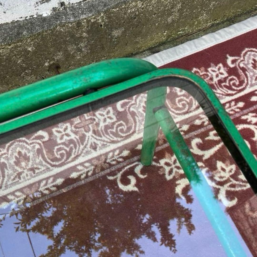 レトロビンテージ◾️\"my sound\" ガラス天板 ローテーブル ガラステーブル