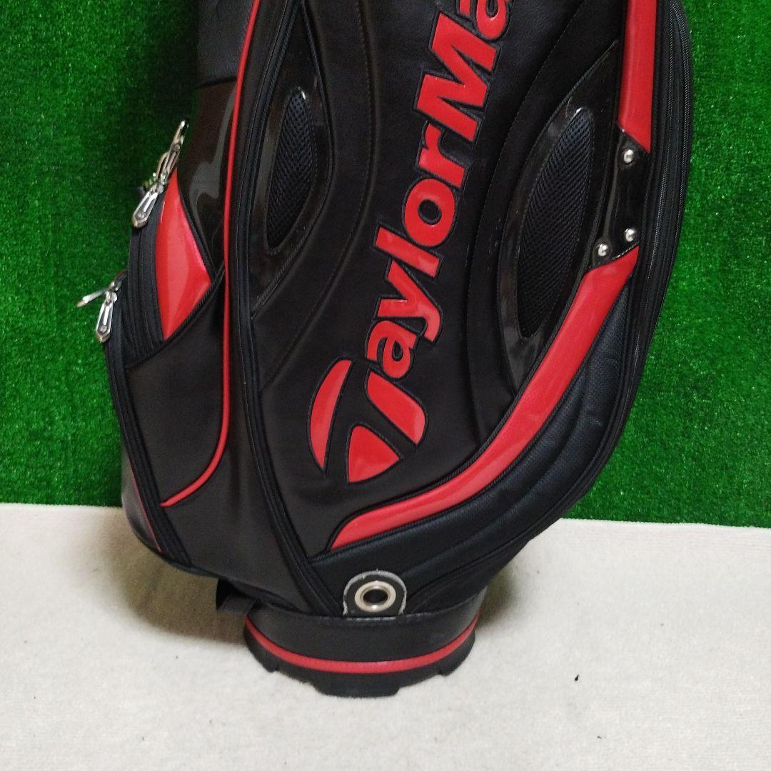TaylorMade ゴルフキャディバッグ 黒/赤 フード無し