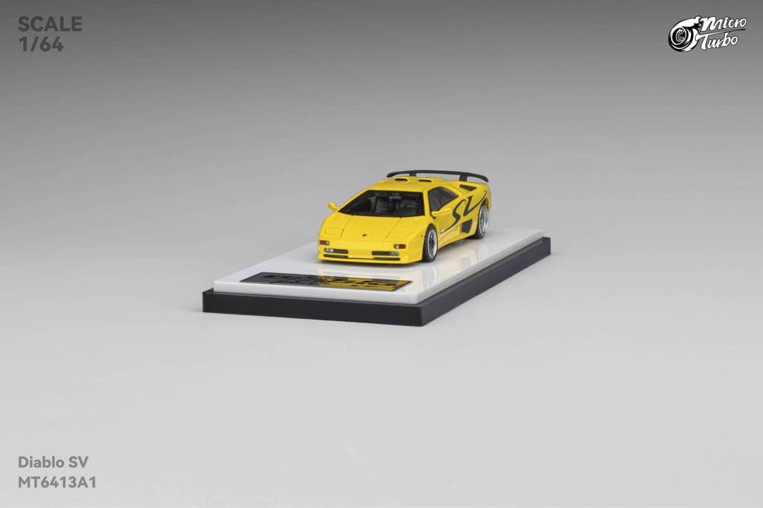 1/64 micro turbo ランボルギーニ　ディアブロ SV 黄色
