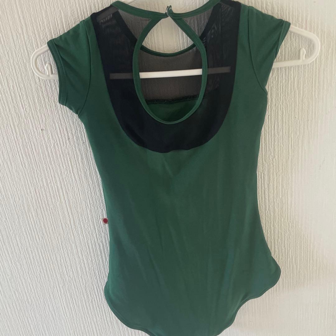 美品　YUMIKO グリーン　レオタード　レディースXSサイズ