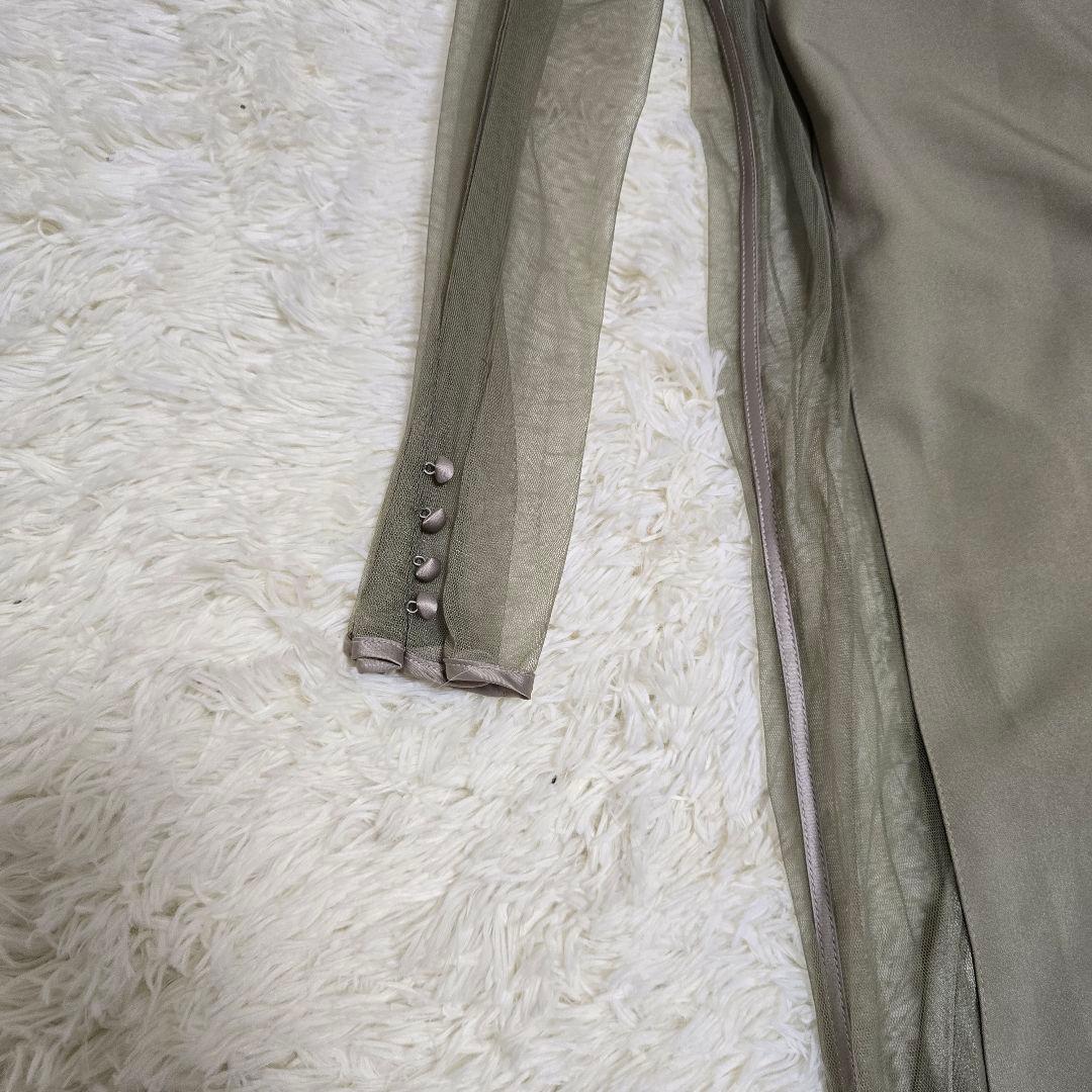 【美品】Ameri vintage TULLE DOCKING DRESS S