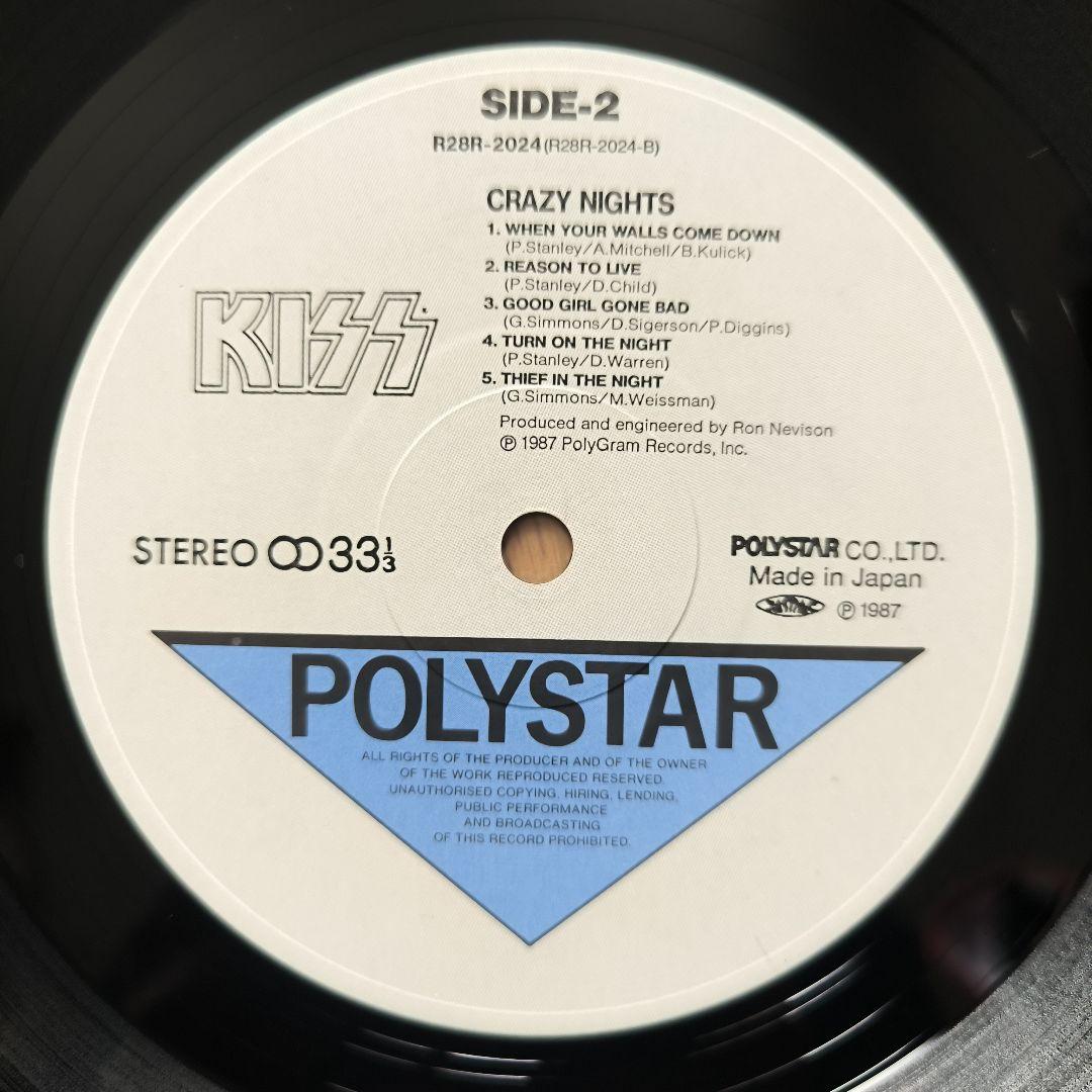 KISS「CRAZY NIGHTS」LP