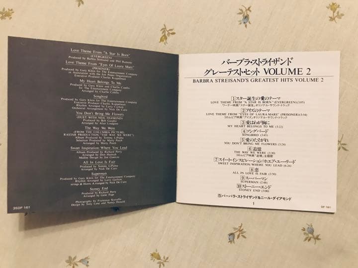 CSR’84年　旧規格35DP-161　バーブラ・ストライザンド　ヒッツ2