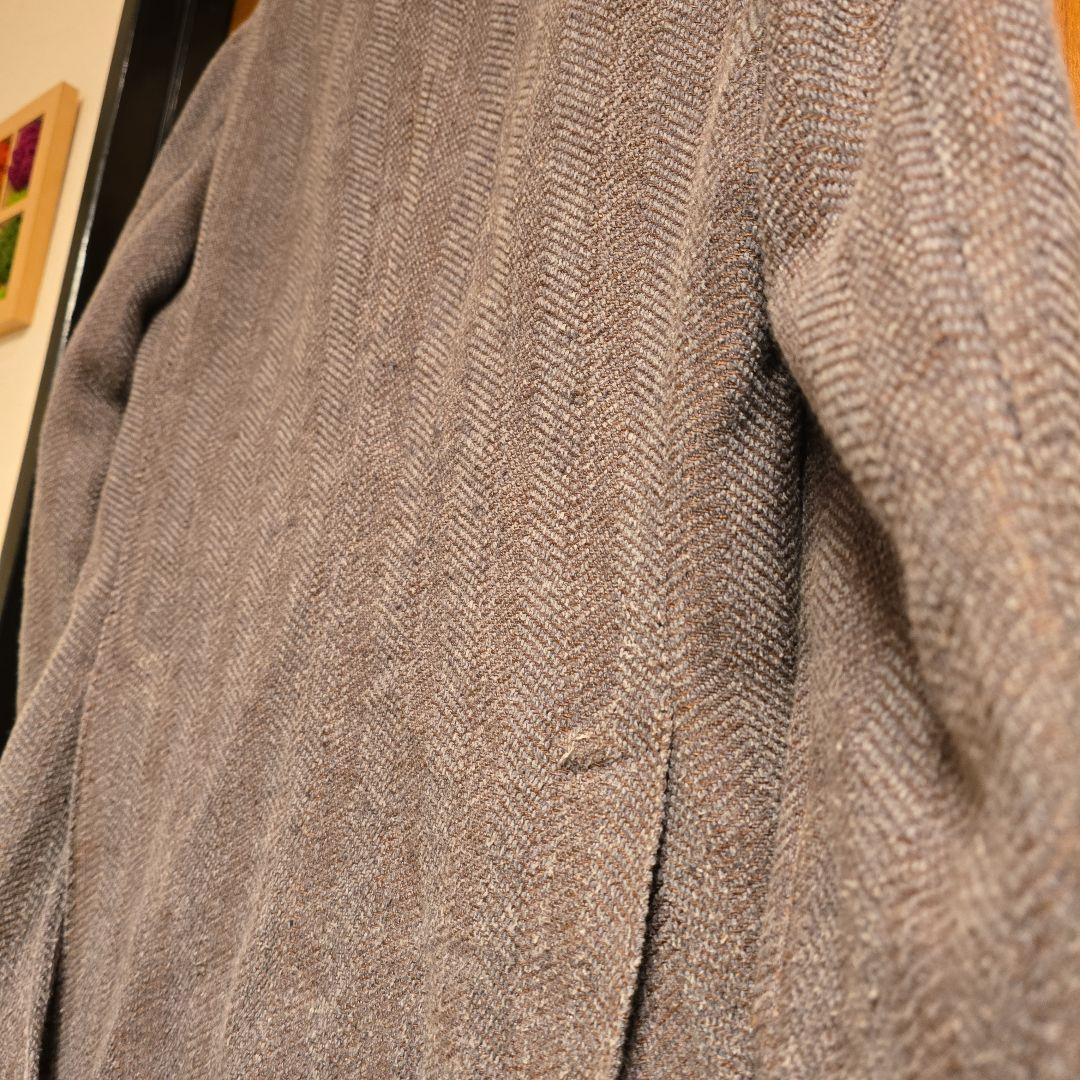 LARDINI ラルディーニ　サイズ46 茶色とグレー ジャケット フラワーピン