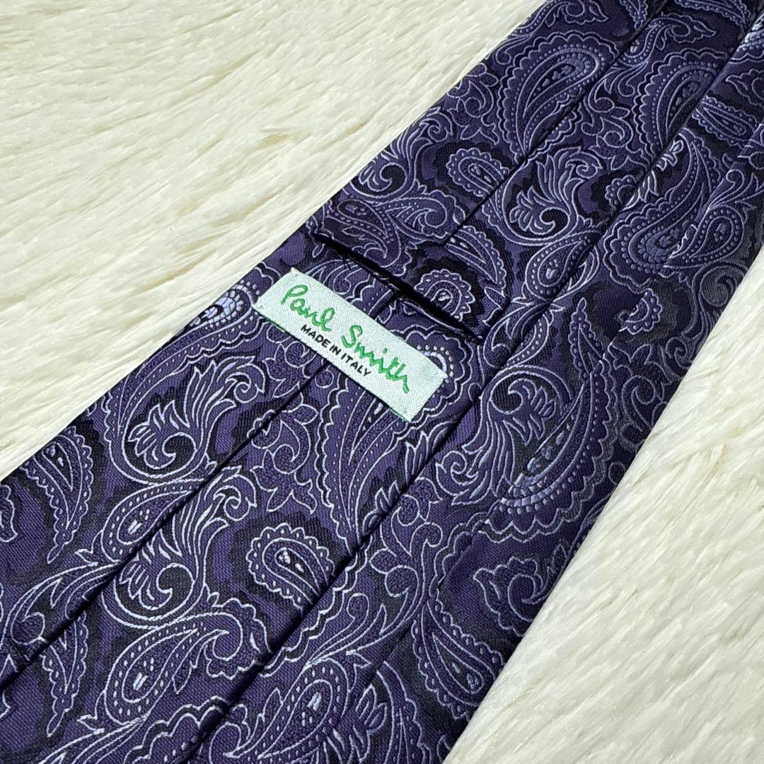 【未使用品】Paul Smith ネクタイ　高級シルク　ペイズリー