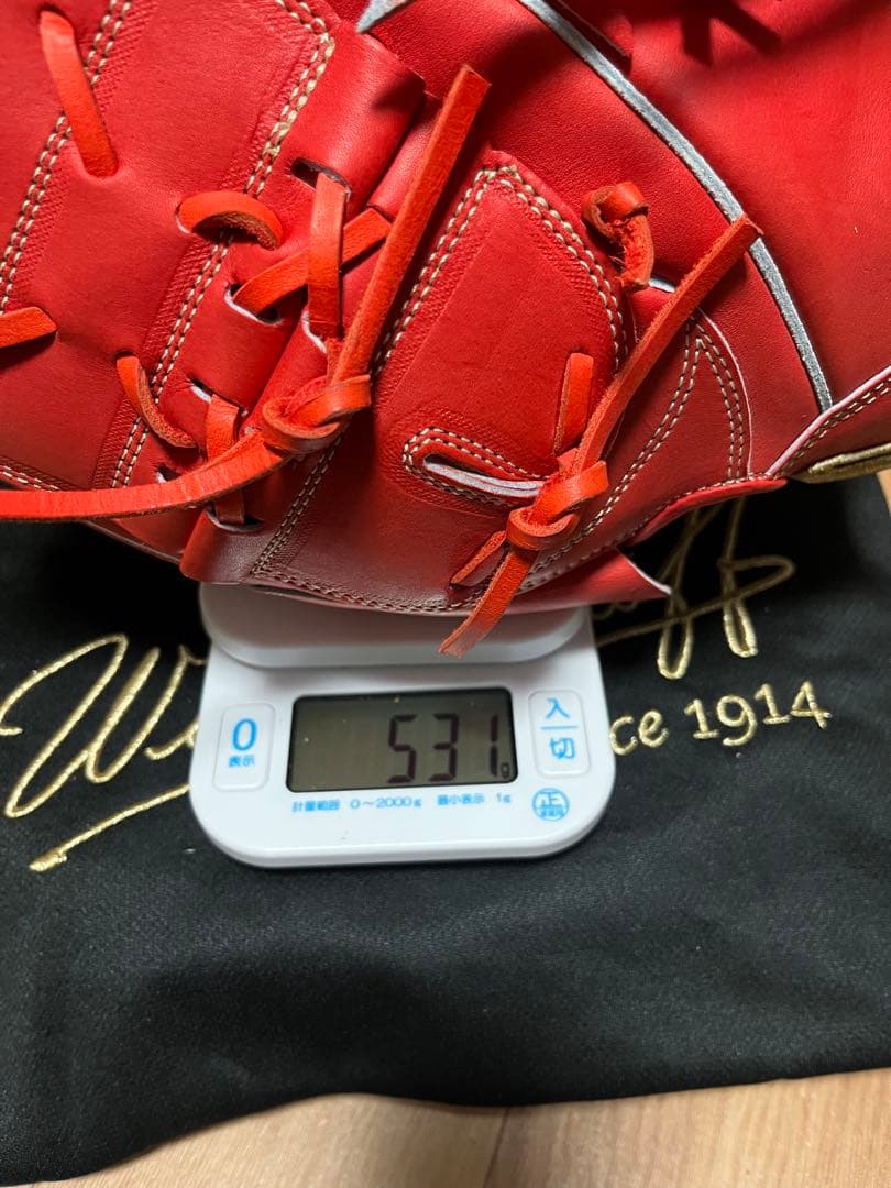レア‼︎ウィルソンスタッフ 硬式投手用 DP型 プレミアムキップレザー Eオレンジ