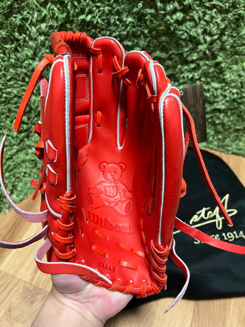 レア‼︎ウィルソンスタッフ 硬式投手用 DP型 プレミアムキップレザー Eオレンジ
