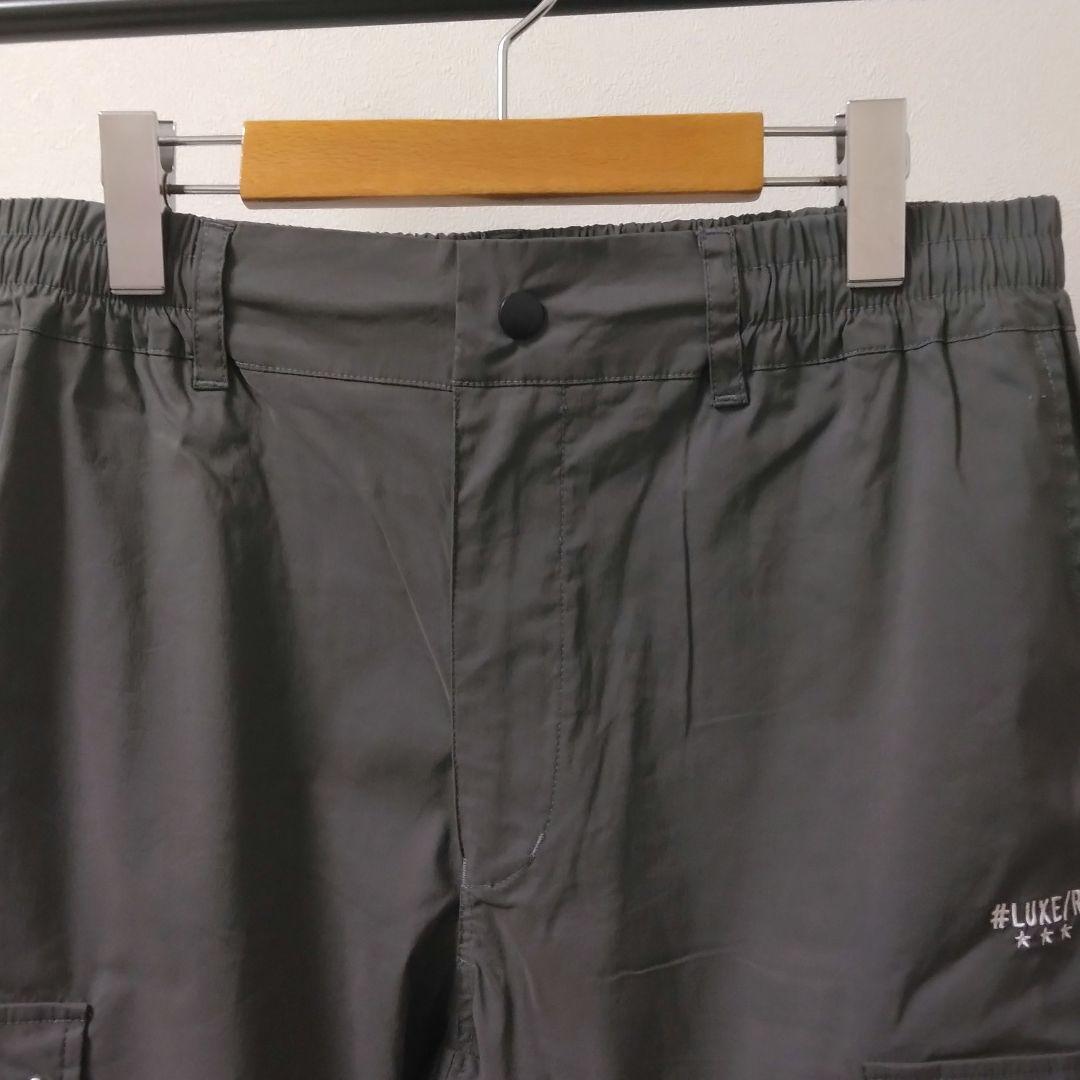 [サンプルSALE /D394 ] LUXE/R ナイロン布帛カーゴパンツ