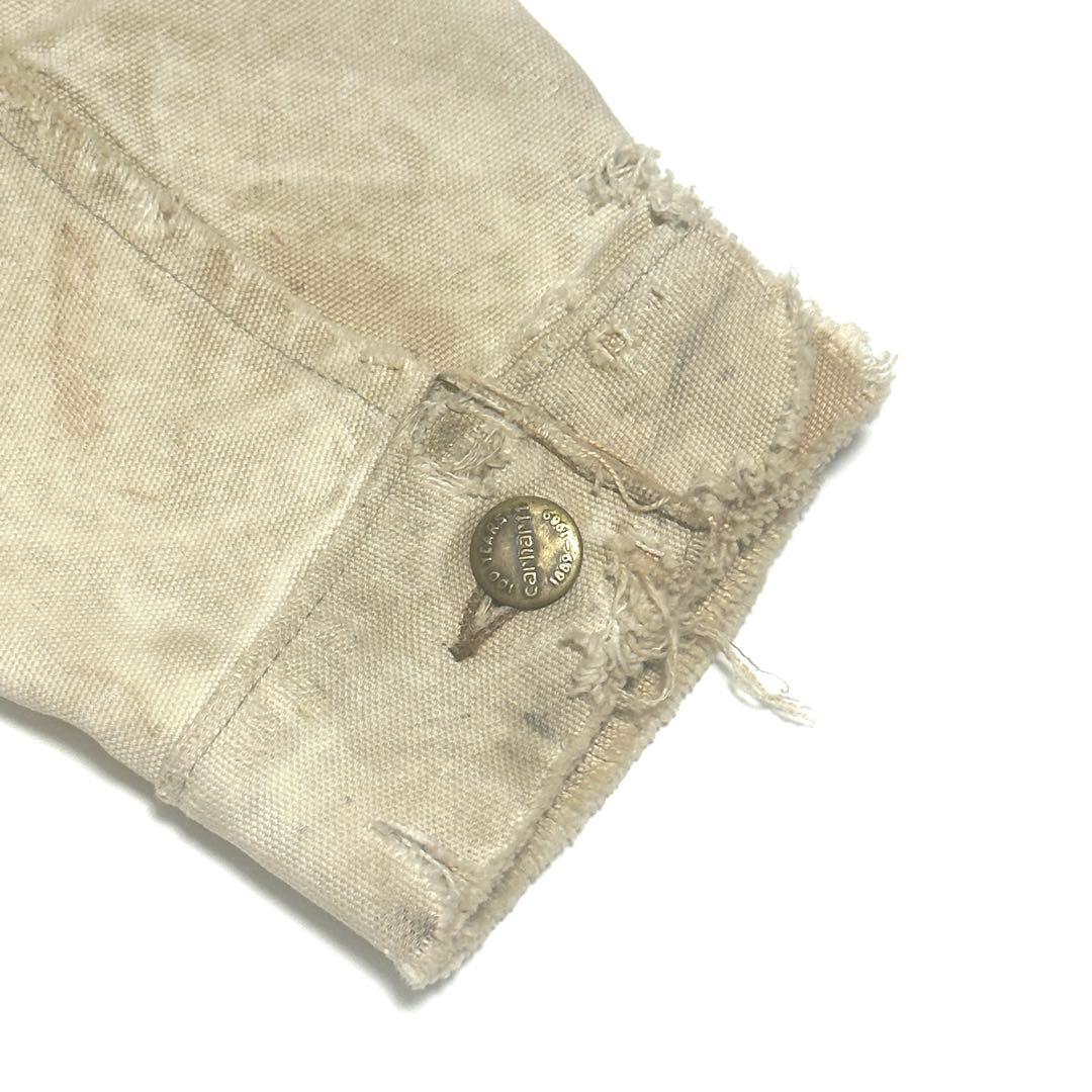 Carhartt トラッカージャケット フェード ボロ 裏地なし 80s 90s