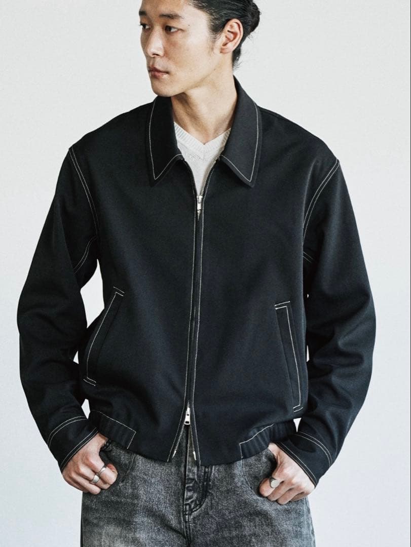 【WYM LIDNM】ツイルステッチラインショートブルゾン Mサイズ 売切品