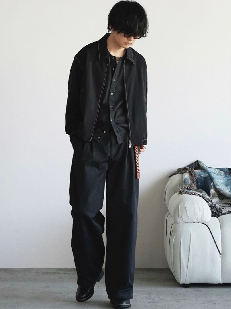 【WYM LIDNM】ツイルステッチラインショートブルゾン Mサイズ 売切品