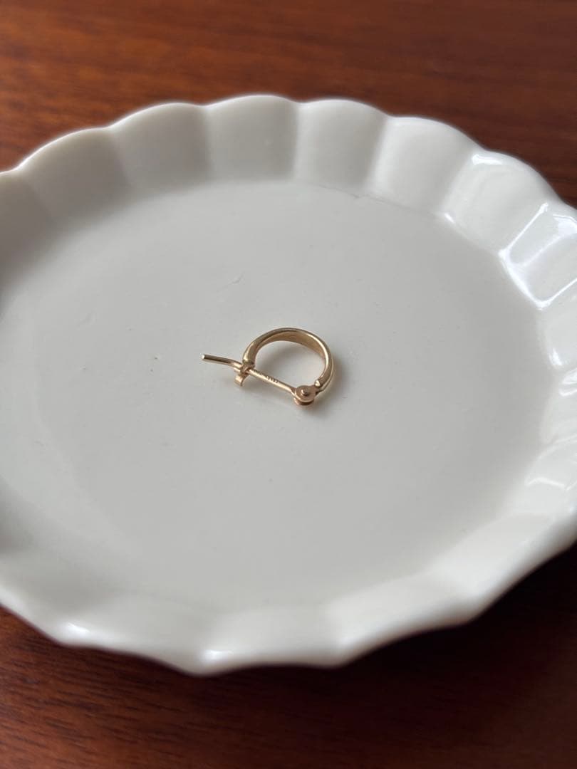 アガット　k10 ピアス　片耳