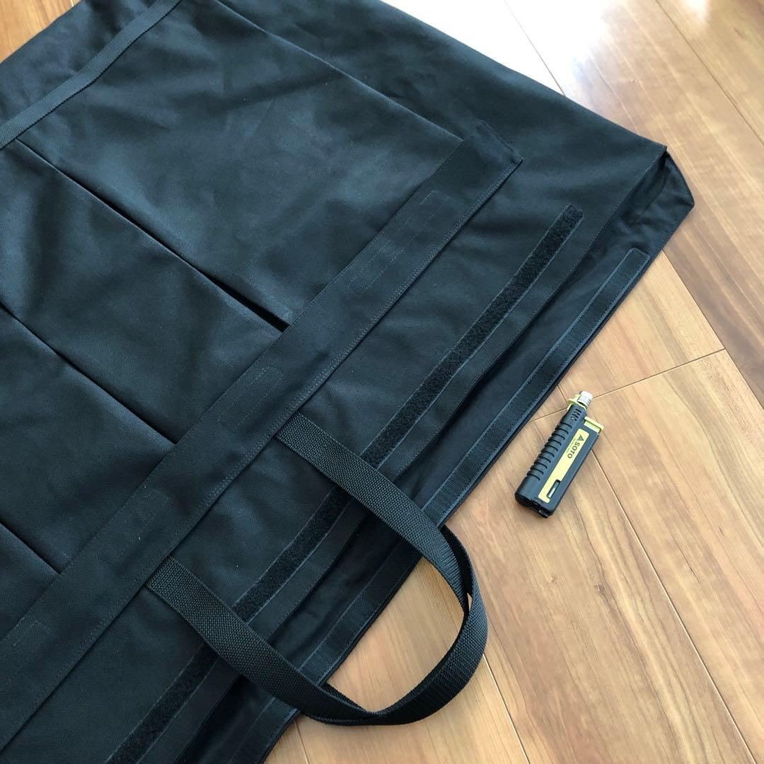 ごん様オーダーノラズフレームwnt1000天板用バッグブラック8号帆布生地他1点