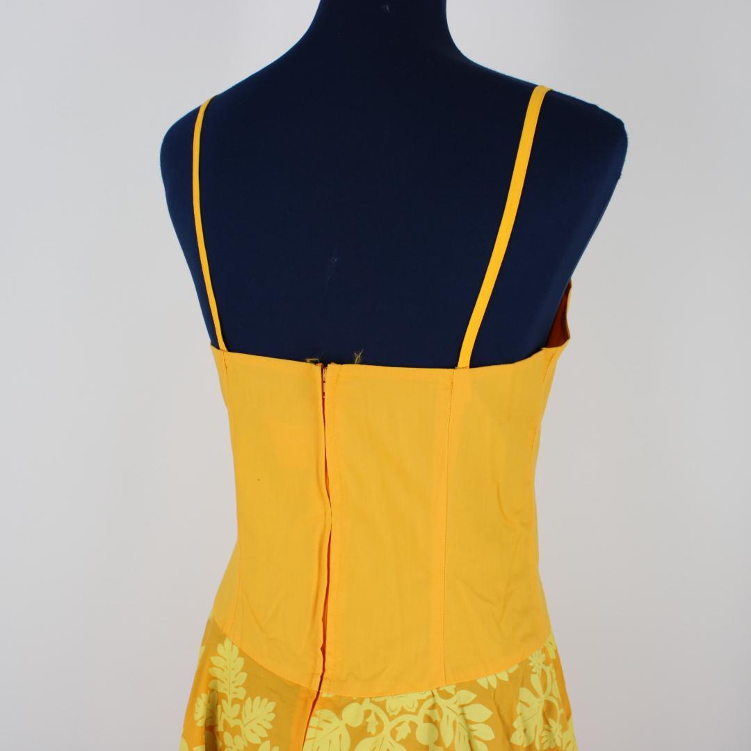 【フラダンス用衣装 ハワイ製】MUUMUU FACTORY イエロー ドレス