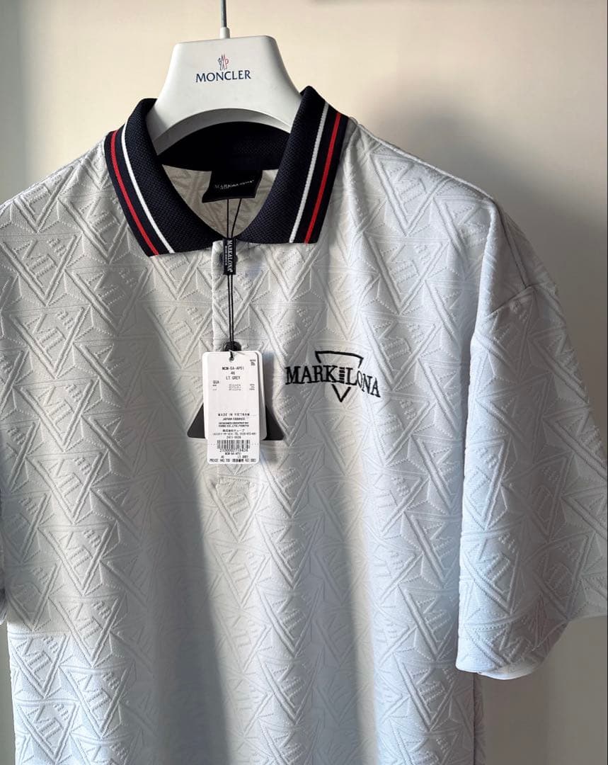 新品 ★ MARK&LONA コード ポロシャツ マーク&ロナ 正規品 グレー