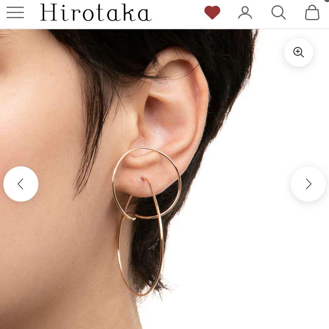 Hirotaka All About Basicsフローティングフープピアス片耳