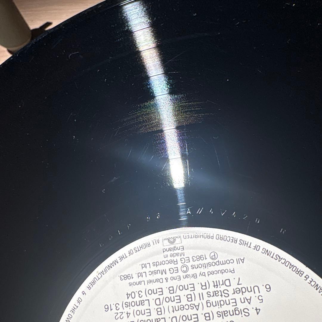 レコード　ukオリジナル　brian eno Apollo LP