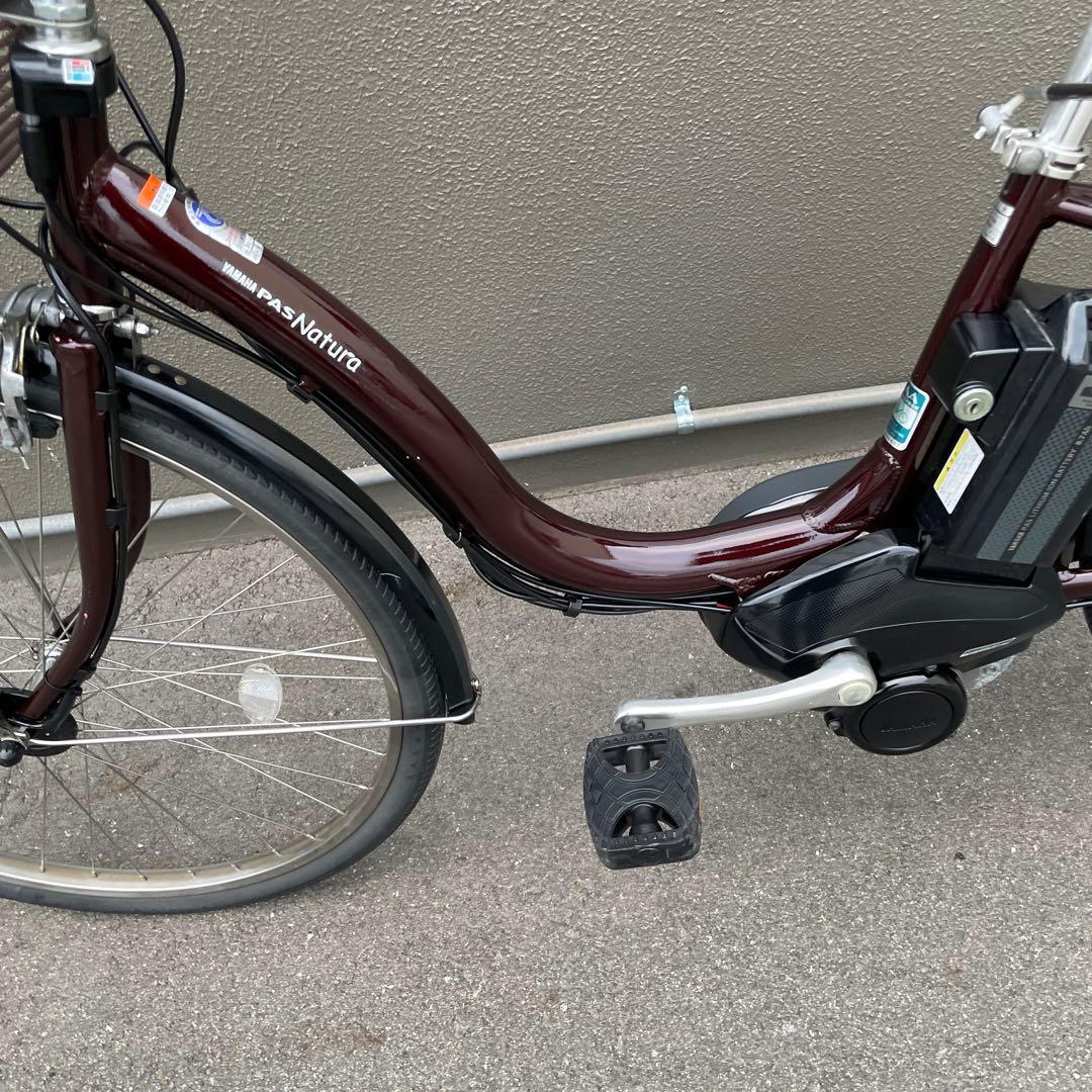 ヤマハ電動アシスト自転車26インチ バッテリー12.3Ah ブラウン