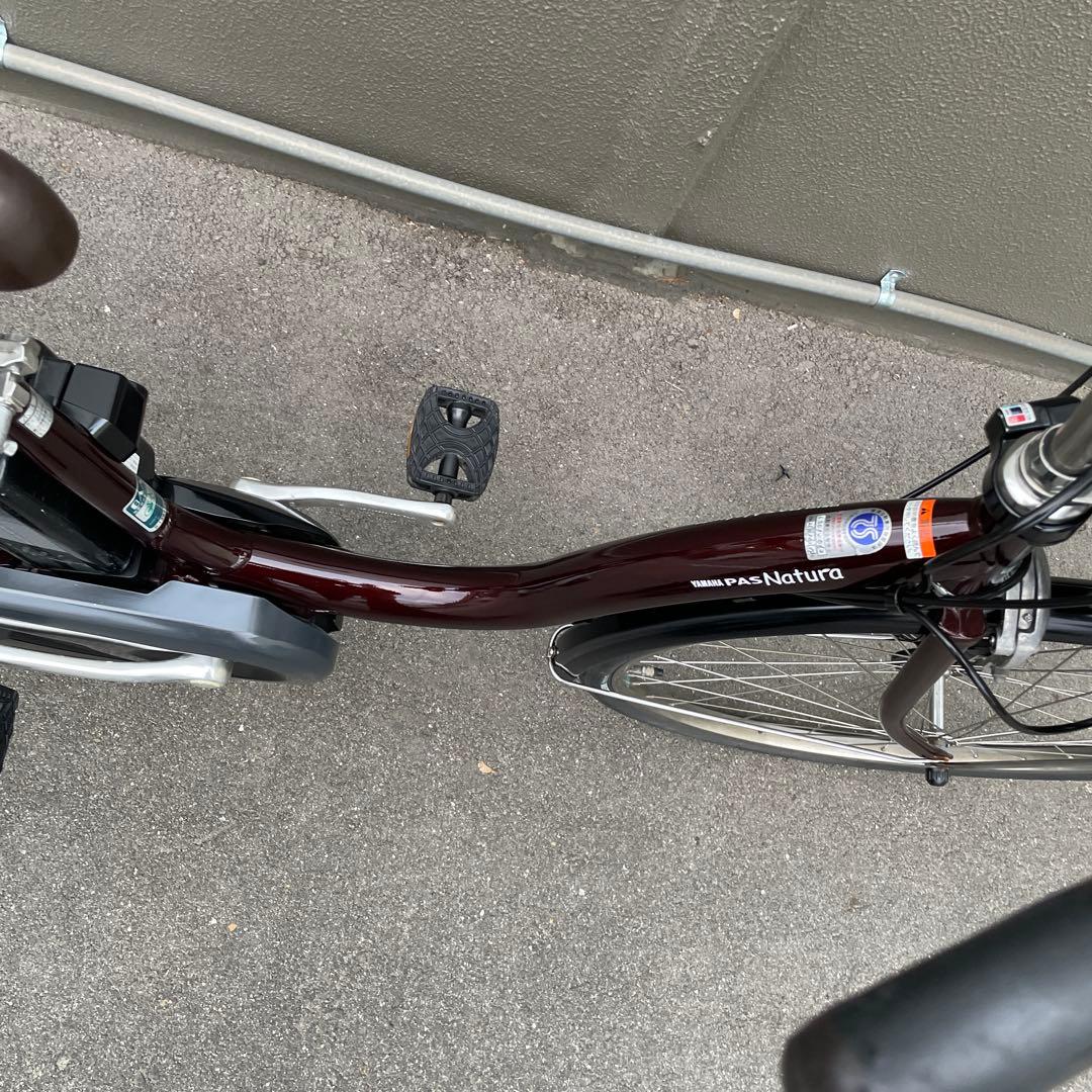 ヤマハ電動アシスト自転車26インチ バッテリー12.3Ah ブラウン