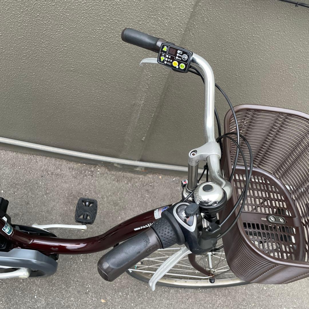 ヤマハ電動アシスト自転車26インチ バッテリー12.3Ah ブラウン