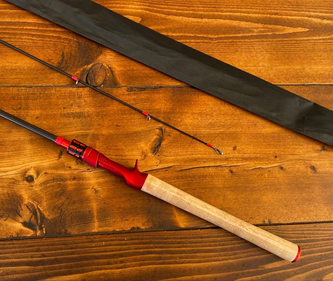 釣り竿セット　2ピースロッド　7ft バス釣り　ベイトロッド　カーボンロッド