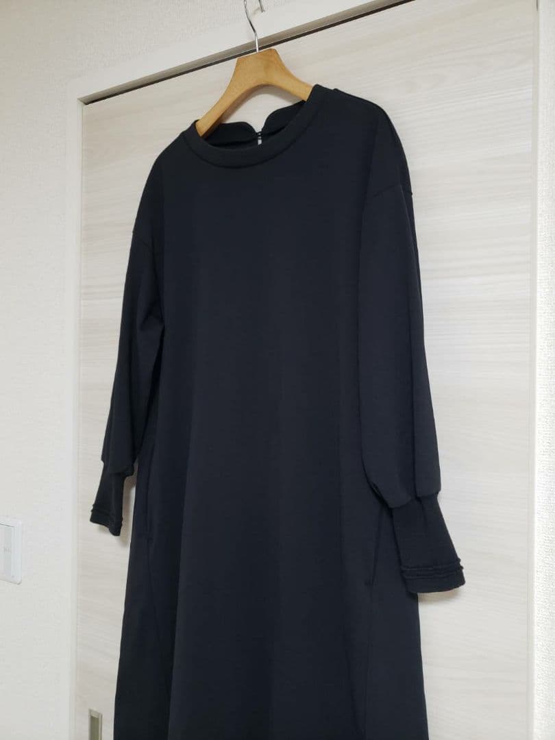 北欧、暮らしの道具店　ロングワンピース　ポンチ素材