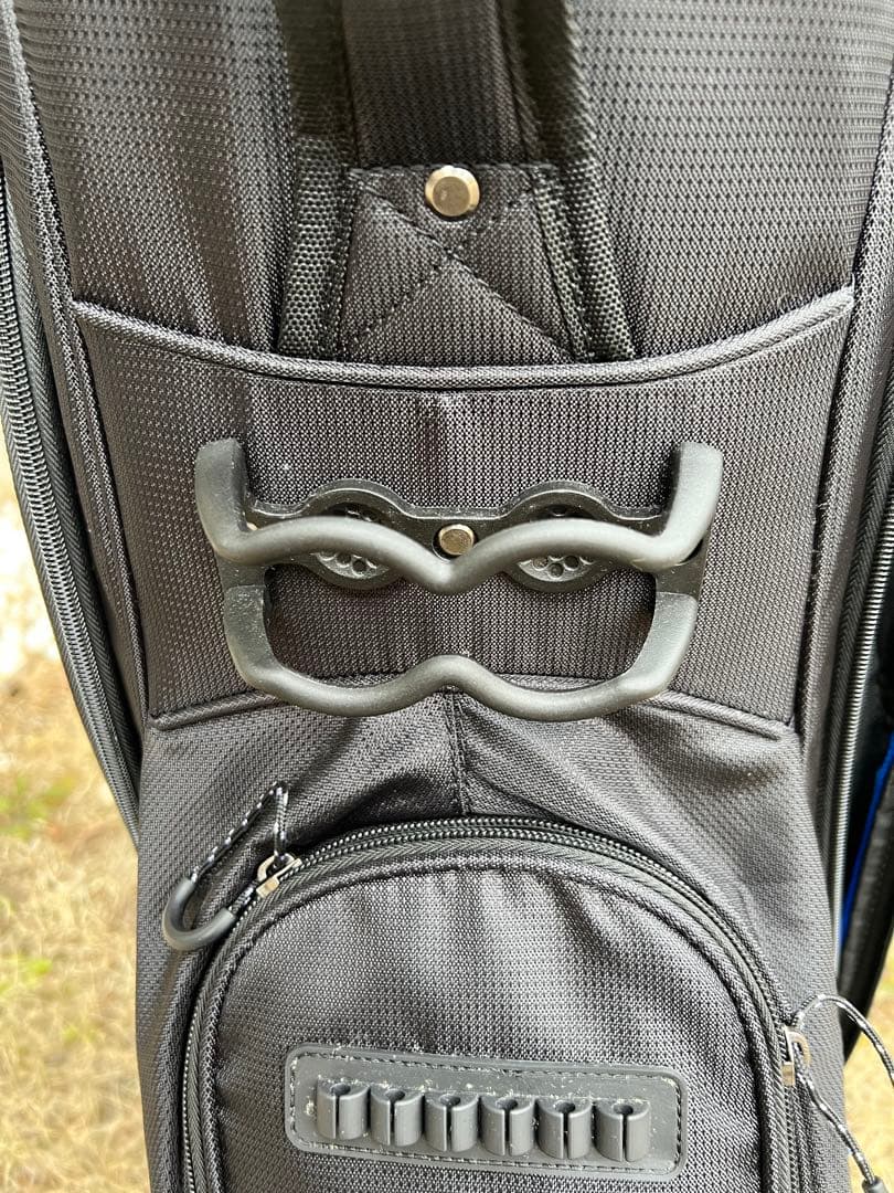 新品未使用Cleveland 9.0型 ゴルフキャディーバッグ 黒/青