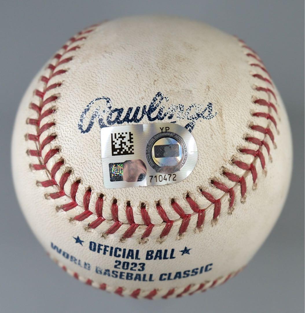 岡本和真が23年WBCイタリア戦で実際に打った二塁打ボール/大谷翔平・山本由伸