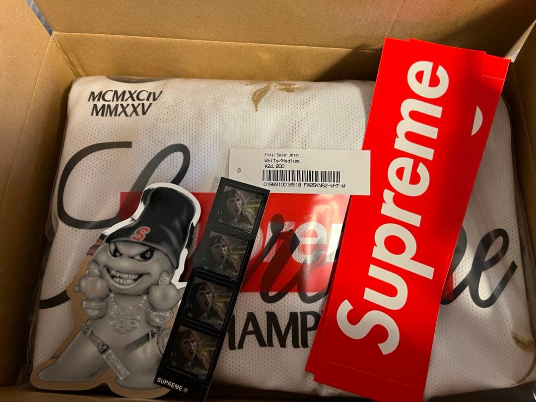 ウェア Supreme Floral Soccer Jersey white M
