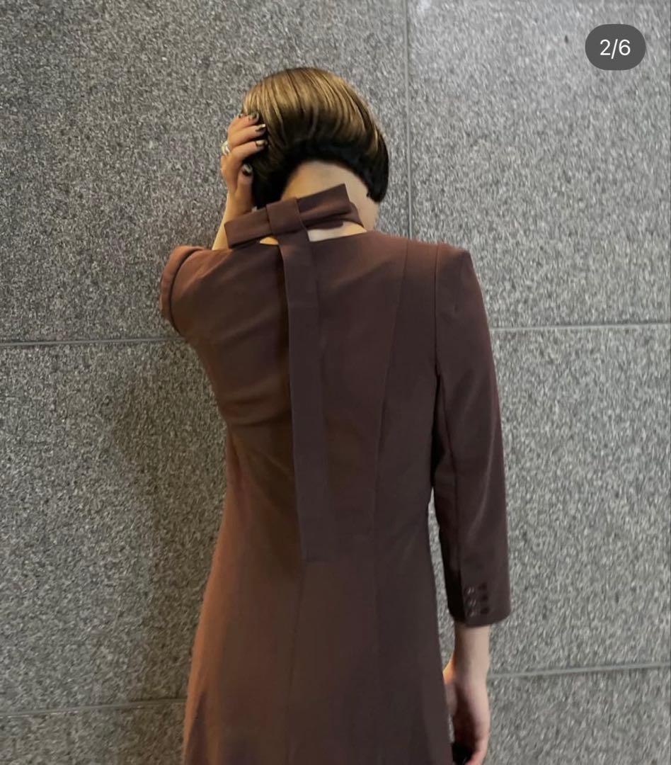 ワンピース amerivintage TRICOT TIE SET DRESS