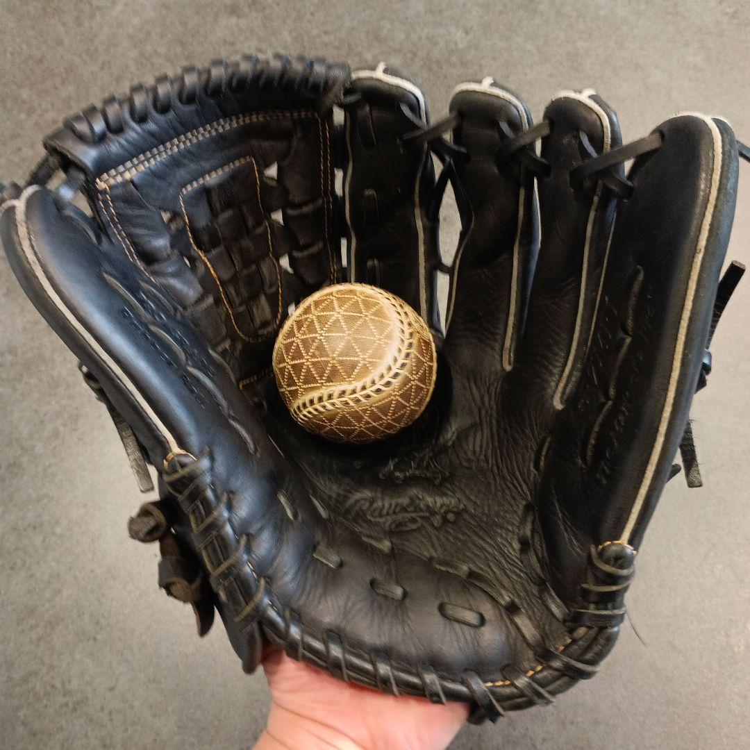 Rawlings 軟式グローブ 黒 大人用　ピッチャー用