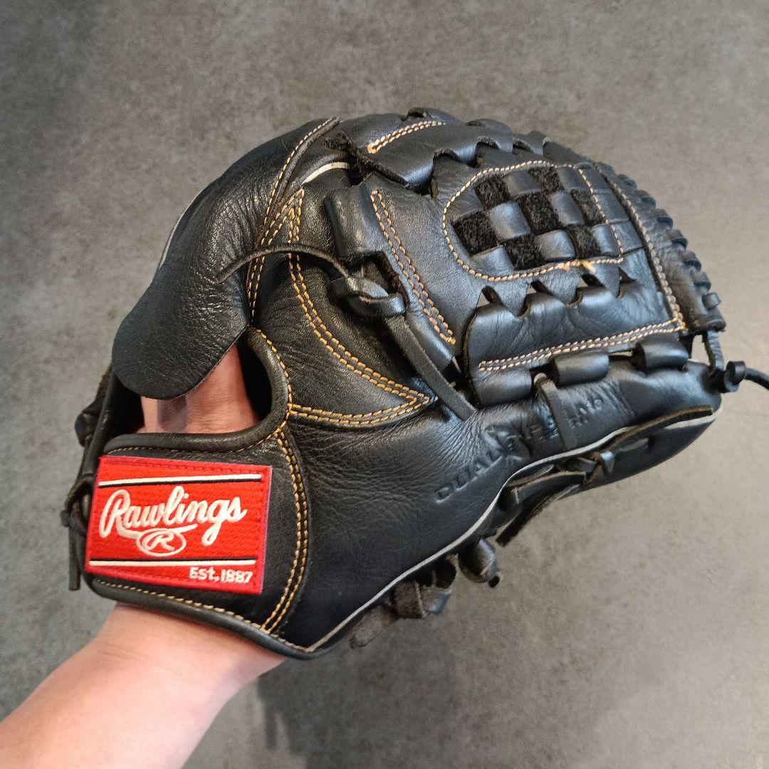 Rawlings 軟式グローブ 黒 大人用　ピッチャー用