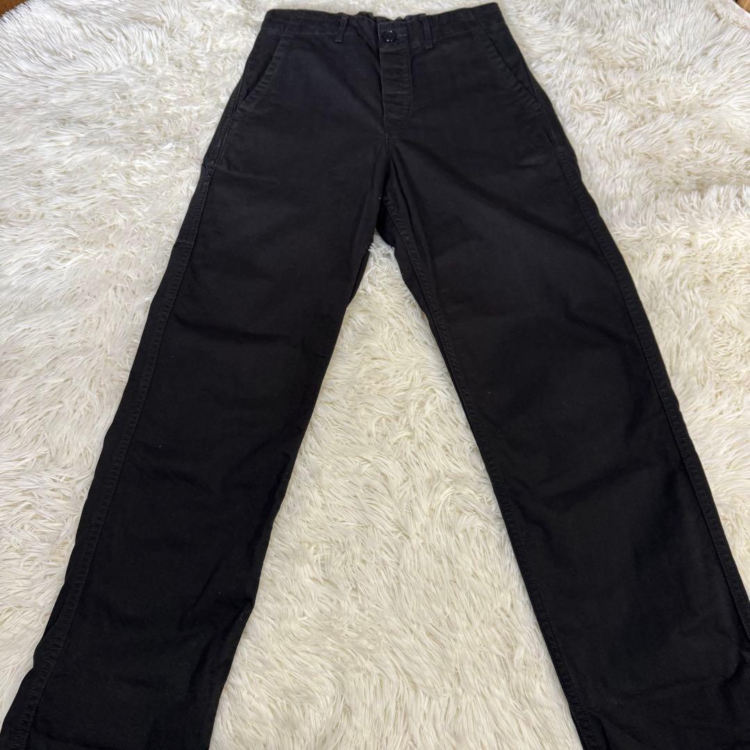 美品　orslow オアスロウ　ベイカーパンツ　ブラック　サイズ0