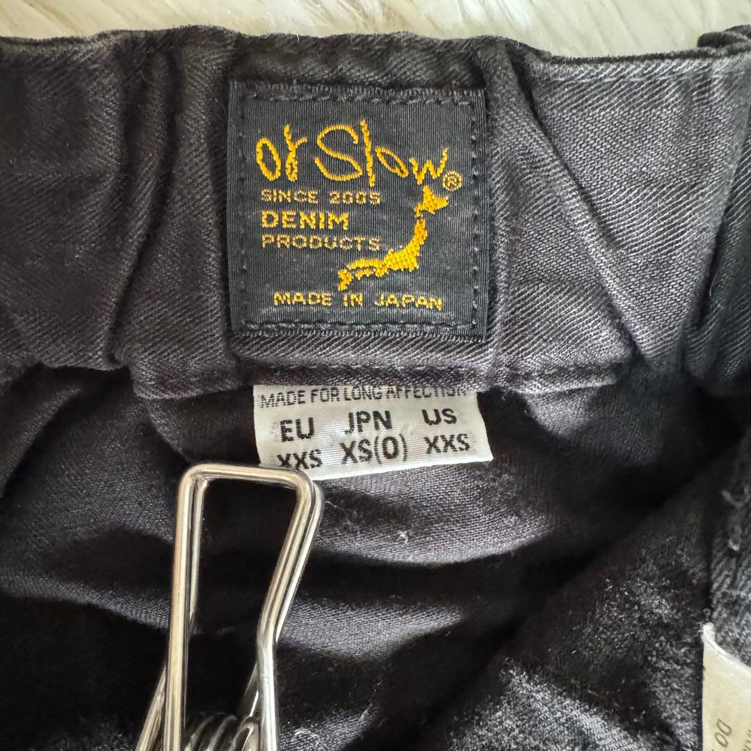 美品　orslow オアスロウ　ベイカーパンツ　ブラック　サイズ0