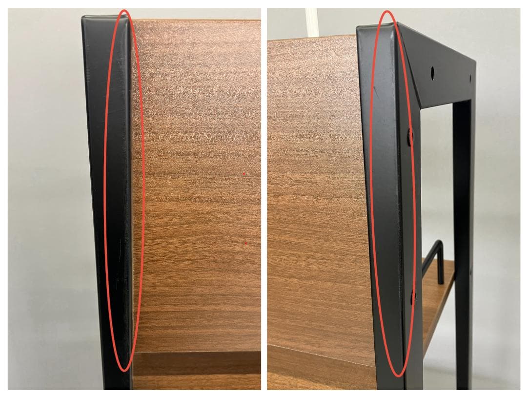 ニトリ 省スペースデスク ブラウン