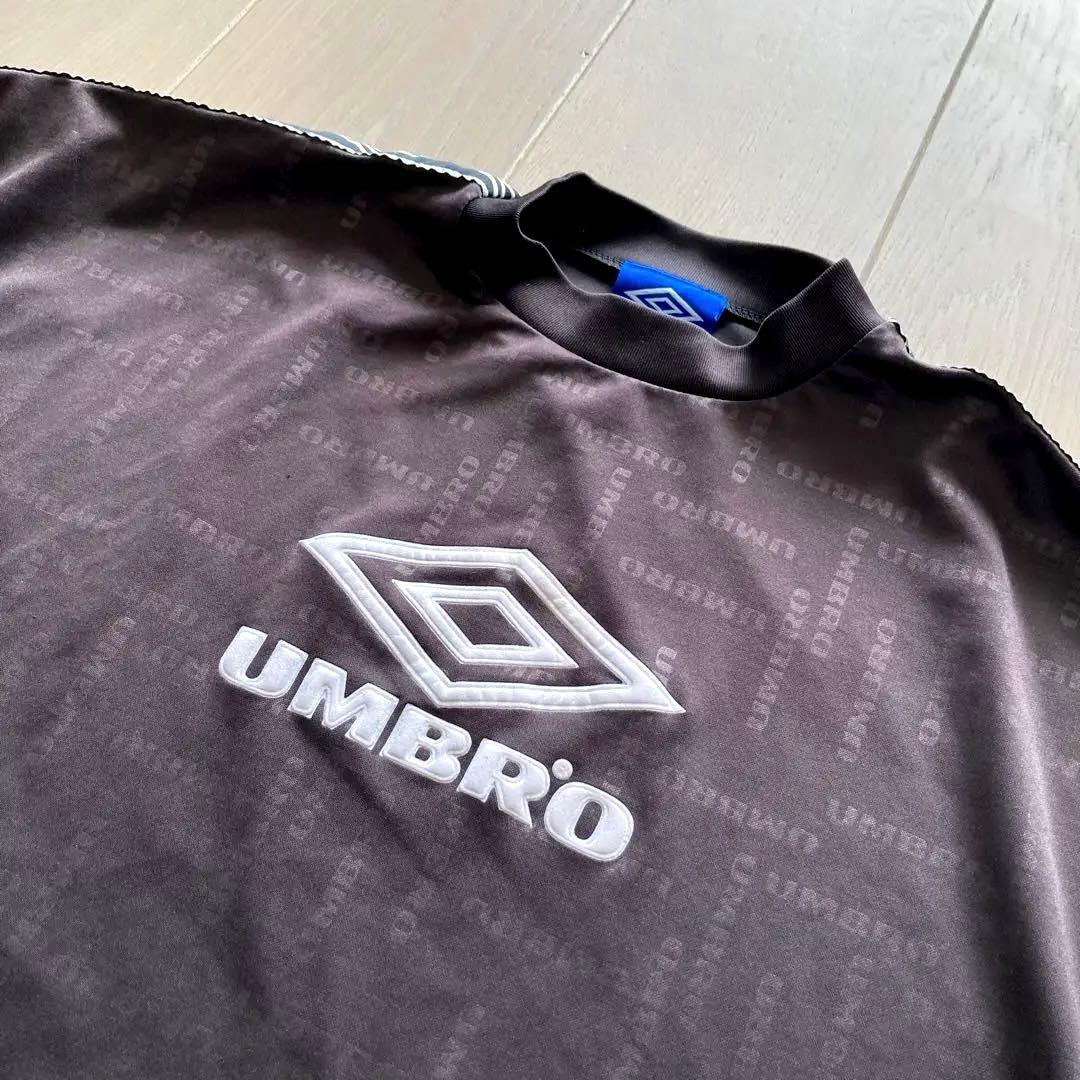 ウェア 90s Umbro Black-Brown Mock FB Shirt