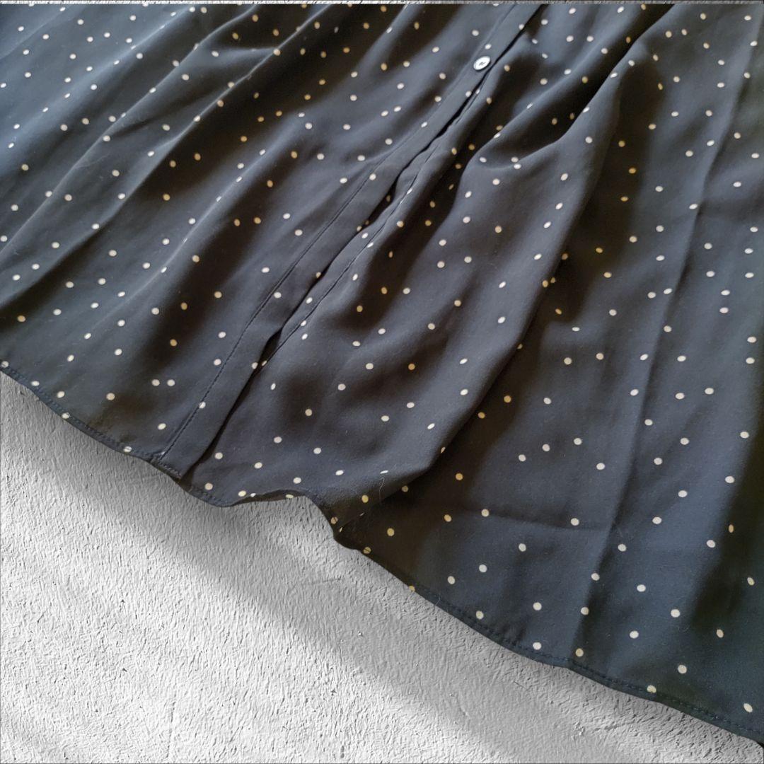 【新品】スピックアンドスパン ドットプリントワンピース マキシ丈