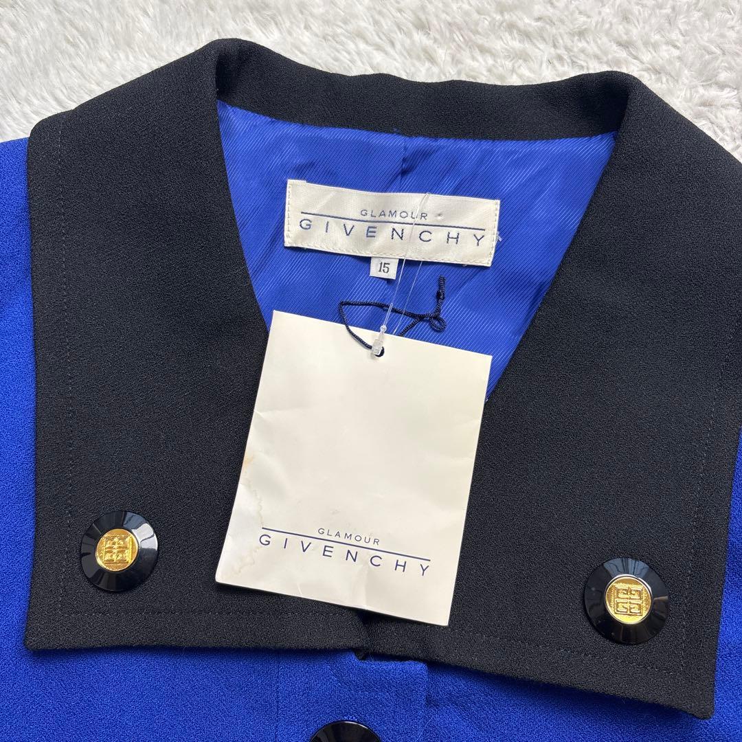 大きいサイズ✨グラマージバンシー　ヴィンテージ バブリージャケット　ブルー