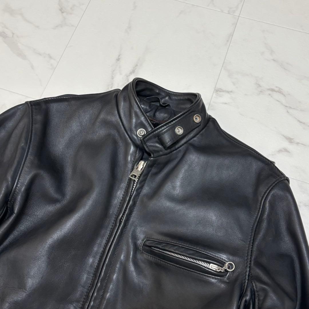 Schott ショット 641 シングルライダースジャケット 36 ボア付き