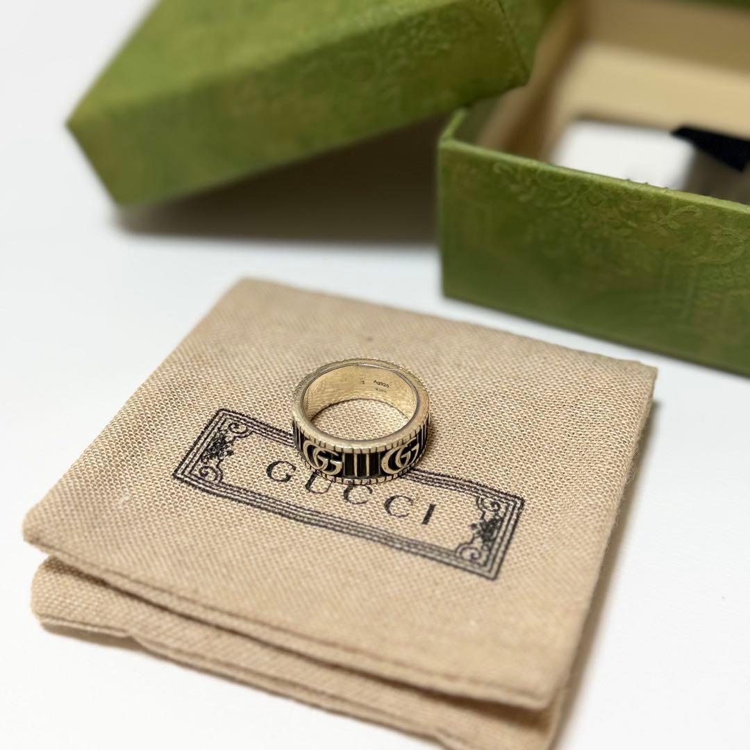 GUCCI（グッチ） インターロッキングG シルバー リング