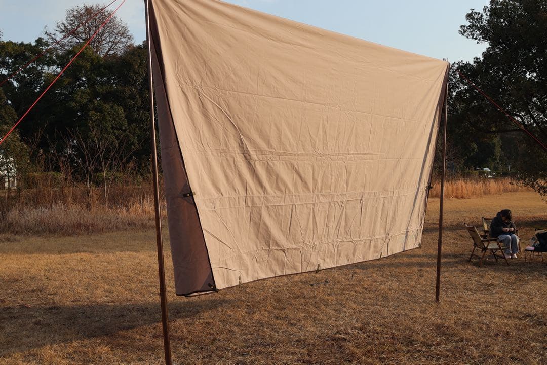 【美品】QUICKCAMP タープ QC-TCRT400 グレー