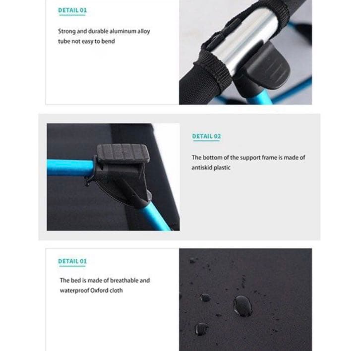 コット 簡易ベッド アウトドアベッド 軽量 コンパクト　黄緑