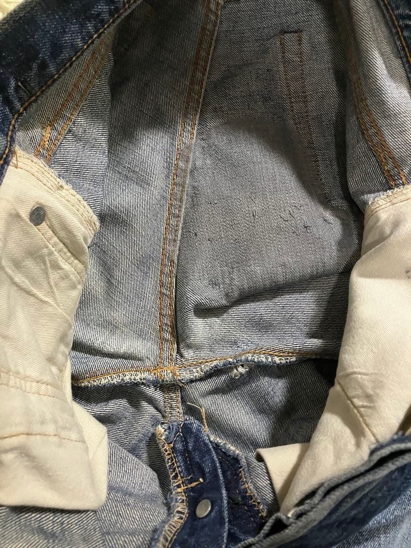 リーバイス 501XX 移行 前期 初期BIG E Vステ ズレカン デニム