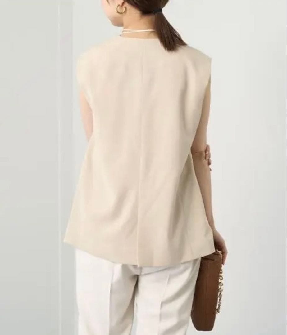 ラウンジドレス【新品タグ付き】リネンライクベスト