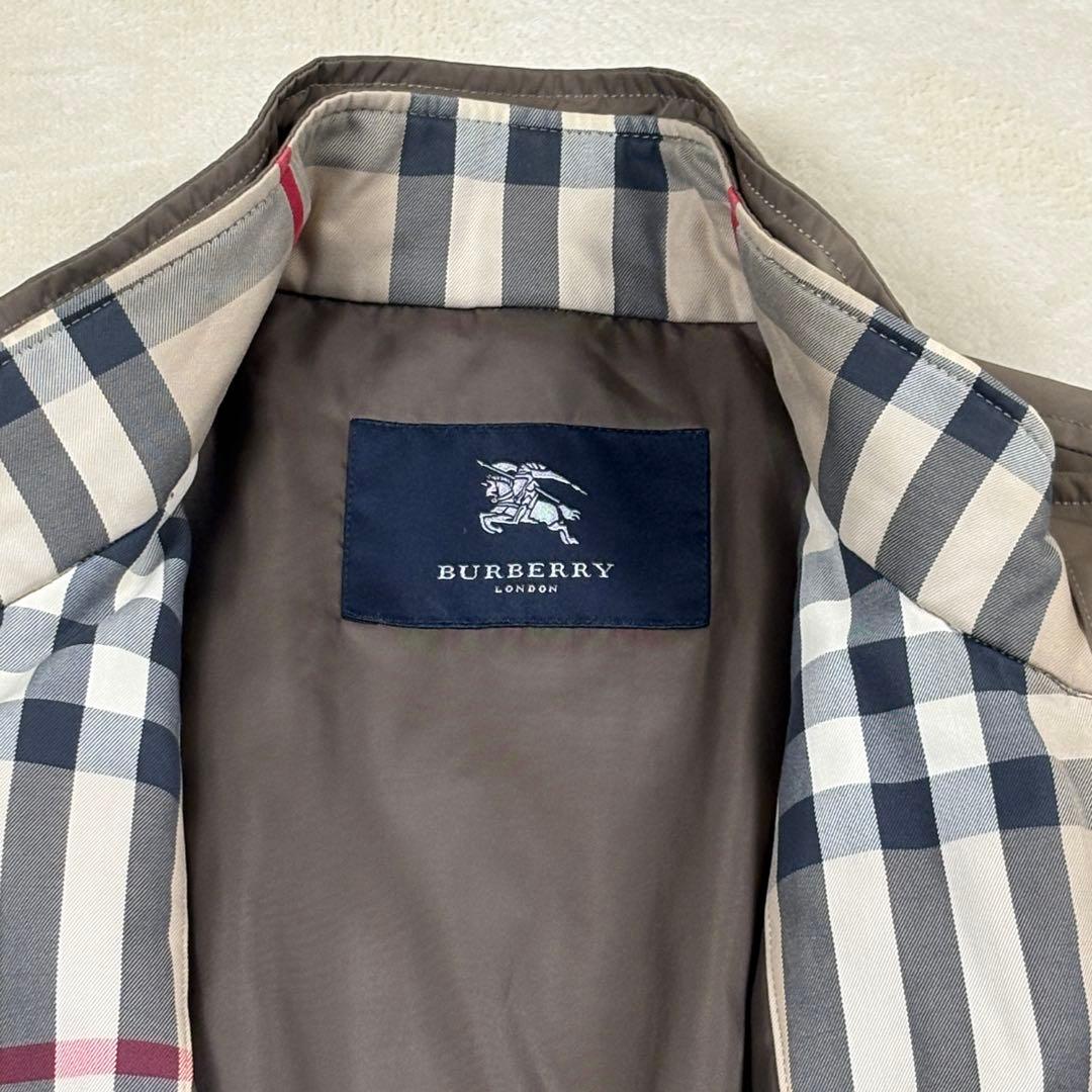 バーバリーロンドン　スタンドカラーコート　ロング丈　ライナー　メンズLL