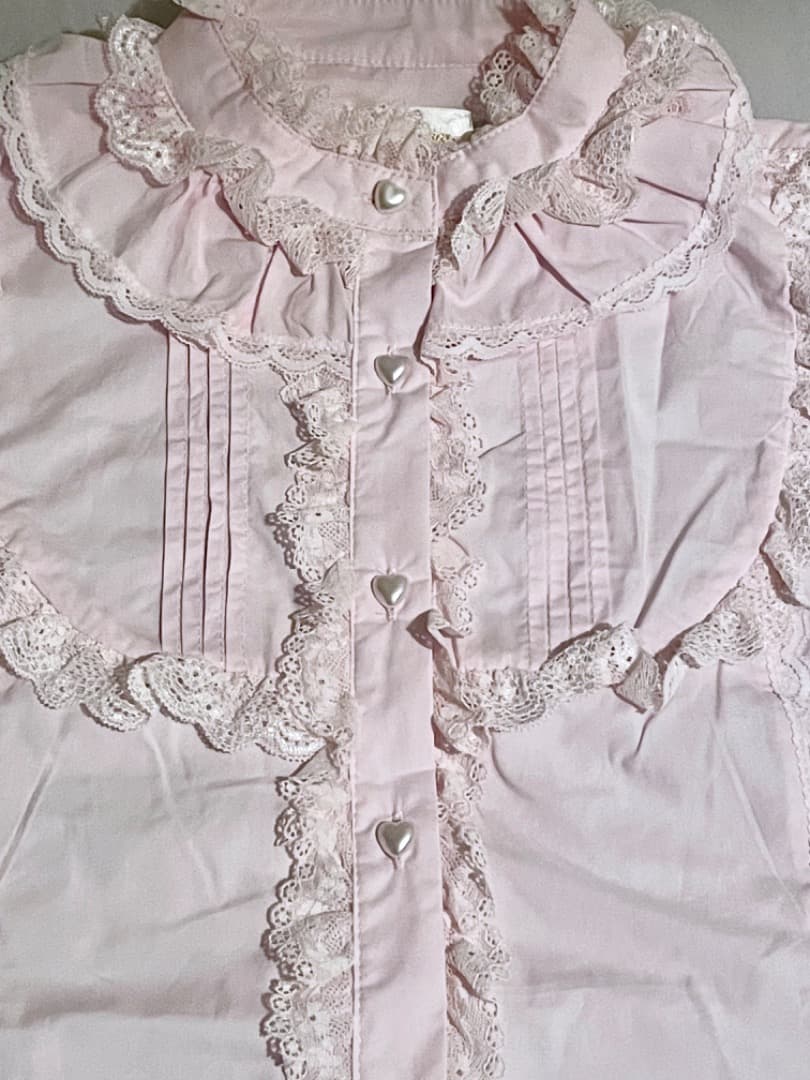 Lilia 姫袖ブラウス ピンクM 華ロリ ロリータ